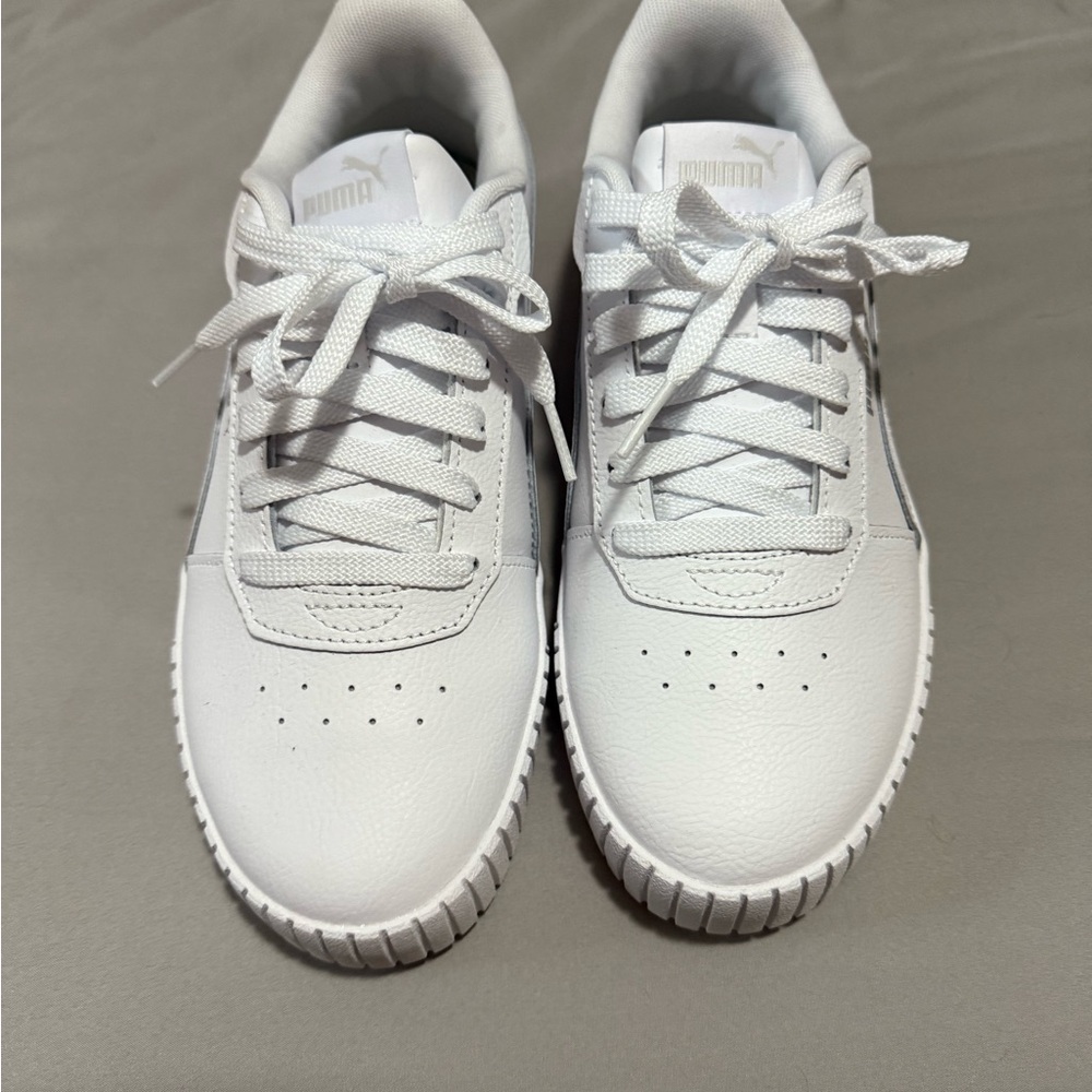 Puma Classic White Lace-Up Sneakers